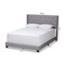 Baxton Studio Brady Modern Light Grey Upholstered Queen Size Bed 149-8939 - alternate 9